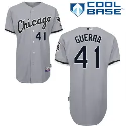 #41 Javy Guerra Gray MLB Jersey-Chicago White Sox Stitched Cool Base Baseball Jersey