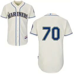 #70 Julio Morban Cream MLB Jersey-Seattle Mariners Stitched Cool Base Baseball Jersey