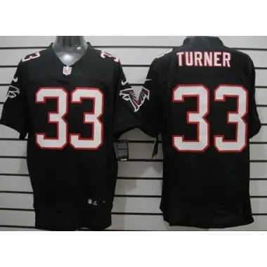 Nike Atlanta Falcons #33 Michael Turner Black Elite Jerseys