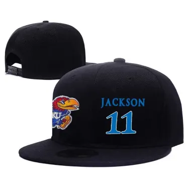 Kansas Jayhawks #11 Josh Jackson Black College Basketball Adjustable Hat