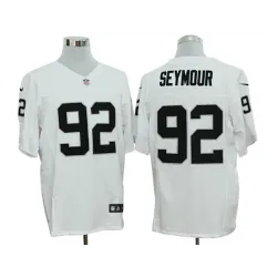 Nike Oakland Raiders #92 Richard Seymour White Elite Jerseys