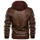 Mens Outdoor Cold-proof Motorcycle Leather Jacket