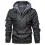 Mens Outdoor Cold-proof Motorcycle Leather Jacket