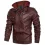 Mens Outdoor Cold-proof Motorcycle Leather Jacket