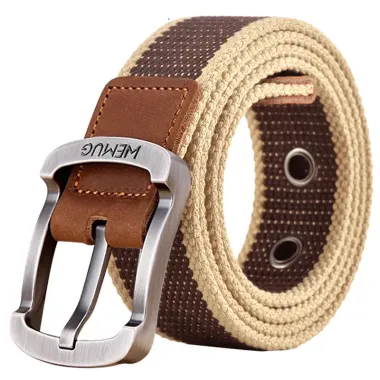 Men's Outdoor Casual Canvas Pin Buckle Belt