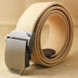 Men\'s Outdoor Leisure Automatic Buckle Canvas Belt