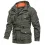 Men's Mid-length Plus Fleece Waterproof And Oil-proof Outdoor Hooded Jacket