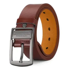 Men\'s Casual Retro Pin Buckle PU Leather Belt