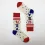 Men's American Flag Alphabet Jacquard Mid-Length Cotton Socks