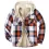 Mens Winter Plaid Thick Casual Jacket