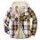 Mens Winter Plaid Thick Casual Jacket