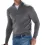 Men's Zipper Half Open Neck Sweater