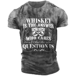 Whiskey Is The Answer Whisky T Shirt