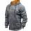 Men's Outdoor Fleece Warm Color Contrast Zipper Tactical Sweatshirt