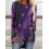 Vintage Ethnic Print Casual Long Sleeve T-shirt