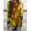 Vintage Ethnic Print Casual Long Sleeve T-shirt