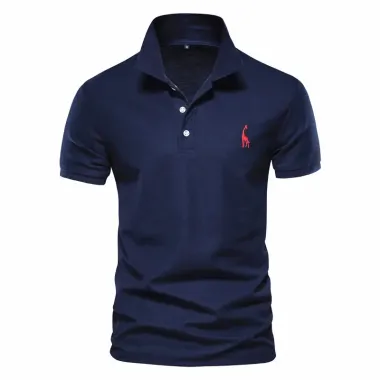 Men's Golf Turndown Collar Short Sleeved Polo Shirt