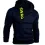 Men's Fashion Casual Letter Print Side Zip Hoodie