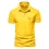 Men's Golf Turndown Collar Short Sleeved Polo Shirt