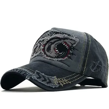 Men's Anchor Embroidered Letter Patch Patchwork Baseball Cap Sunscreen Cap