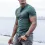 Men's Spring/Summer Henley Stretch Slim T-Shirt