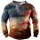 American Flag Men's Long Sleeve Henley T-Shirt