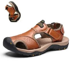 Men\'s Wear-resistant Soft Non-slip Leather Sandals