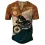 Men's Outdoor Vintage Motorcycle Contrast Henley Collar T-Shirt