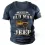 Old Man's Jeep Men's Vintage Print Cotton Tee