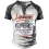 Plus Size Vintage Motorcycle Racing Men's Print Henley Short Sleeve T-Shirt