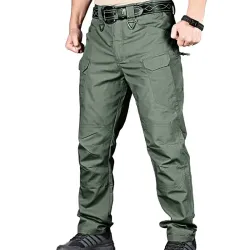 Men\'s Multi-pocket Waterproof Tactical Hiking Cargo Pants