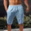 Men's Loose Linen Breathable Half Pants Men's Sports Casual Pants