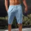 Men's Loose Linen Breathable Half Pants Men's Sports Casual Pants