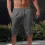 Men's Loose Linen Breathable Half Pants Men's Sports Casual Pants