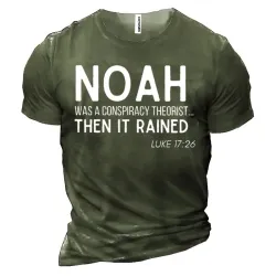 Noah Conspiracy Theorist Men\'s Short Sleeve Cotton T-Shirt