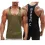 Men's Contrast Print Sports Fitness Tank Top