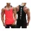 Men's Contrast Print Sports Fitness Tank Top