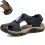 Men's Genuine Leather Lace-Up Toe Guard Sports Sandals