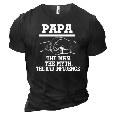 Pa Pa Men's Cotton T-Shirt