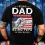 Men's American Flag An Honor Being Papa Cotton T-Shirt