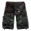 Men's Multi Pocket Distressed Washed Vintage Camo Cargo Pants