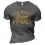 Men's Save Water Drink Whiskey Print Cotton T-Shirt