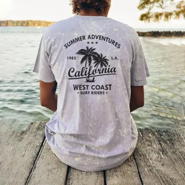 Summer Surf Retro Casual Tee