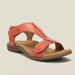 Retro Solid Color Casual Velcro Portable Sandals