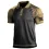 Men's Outdoor American Flag Tactical Sport PoLo Neck T-Shirt