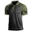 Men's Outdoor American Flag Tactical Sport PoLo Neck T-Shirt