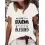 Vintage Casual Letter Print Crew Neck Short Sleeve T-Shirt