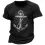 Men's Anchor Compass Graphic Marine Cotton Print T-Shirt