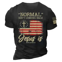 Normal Isn\'t Coming Back But Jesus Is Revelation 14 Costume Men\'s T-Shirt