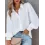 Casual Loose Solid Color Cardigan Long Sleeve Blouse